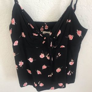 John Galt Rose Tie Top